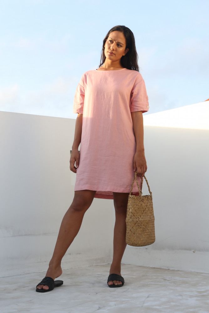 MIA short dress rosa